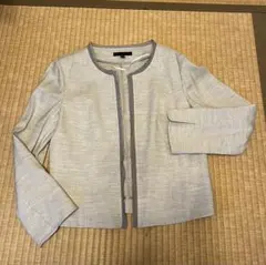 ICB ノーカラージャケット ライトグレー