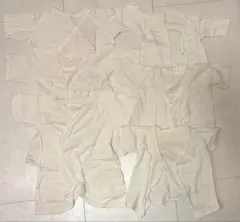 ベビー　新生児　無地コットン　短肌着　長肌着　６枚セット　50-60センチ