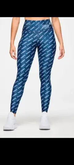 ZUMBA ロゴプリント ネイビー スパッツ 新品