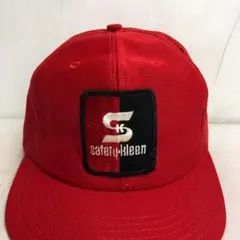 【US製】US古着　safety-kleen　アメリカ企業　ビンテージ　キャップ