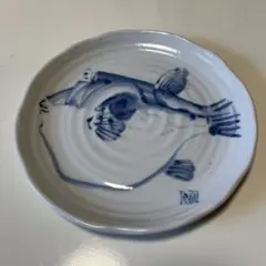 骨董　アンティーク　古伊万里　染付　魚形　変形皿　豆皿　魚皿　箸置き 通販 魚の 形 皿 骨董 アンティーク 古伊万里 染付 魚形 大皿 変形皿