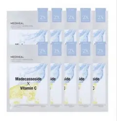 メディヒール ダーマシナジー マスク パック 10枚 マデカソサイド×ビタミンC