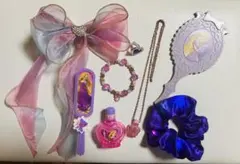 ラプンツェル 　ヘアアクセサリー、なりきりセット　8点