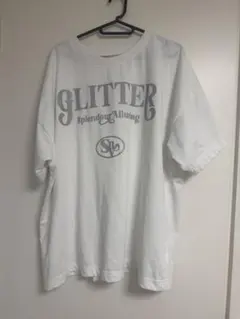 GRL ロゴプリント 半袖Tシャツ ホワイト