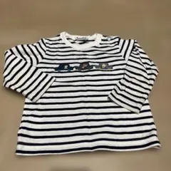 ファミリア ストライプ柄長袖Tシャツ