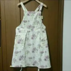 新品　ローラアシュレイ　花柄　エプロン　ハニーサックル　グレープ
