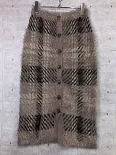 AZUL BY MOUSSY レトロ 古着 チェック シャギー タイトスカートのサムネイル