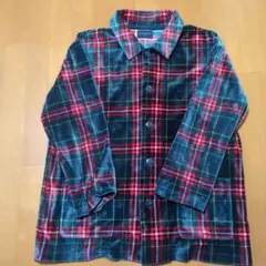 KID BLUE ベルベット調 チェック柄 ルームウェア