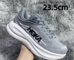 HOKA ONE ONE BONDI9 ボンダイ9スニーカー グレー23.5cm