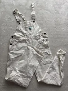 白サロペット　オーバーオール