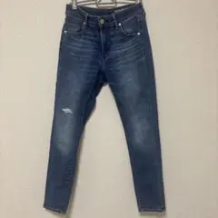 アメリカンホリック　スキニーデニム　ダメージ入り