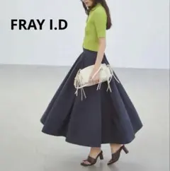2025年フレイアイディー ライトポプリンフレアースカート ロング丈 コットン