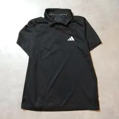 adidas　ポロシャツ　ブラック　ワンポイント　Mサイズ　スポーツのサムネイル