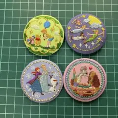 ディズニー刺繍缶バッジ4個セット④
