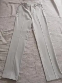 UNIQLO 高ストレッチパンツ ウエスト61cm 丈長め　アイボリー