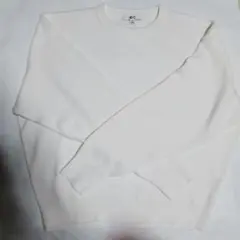 UNIQLO スムースコットンクルーネックニット　ホワイト M