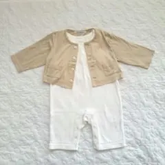 ファミリア カーディガン ベベ サロペット 2着セット 70