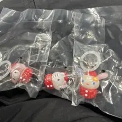 サンリオキャラクターズいちごめじるしアクセサリー　ウサハナ　マイメロディ　キティ