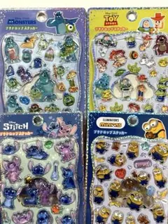 正規品　ディズニープチドロップステッカー 4枚セット