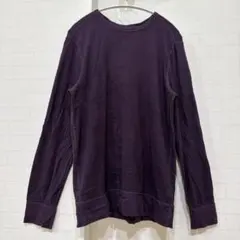 ジェイクルー ロングTシャツ クルーネック 長袖 紫 無地【3L相当】綿 春秋のサムネイル