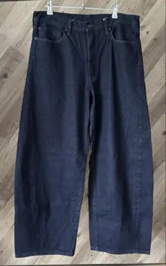 【GU】 バレルレッグジーンズ L 32inch