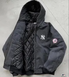 希少商品　Perushu × MLB コラボ中綿キルティングダックフードブルゾンのサムネイル