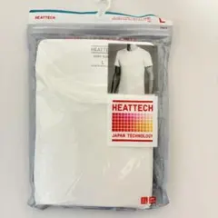 ユニクロ ヒートテック クルーネックT 半袖 メンズ L ホワイト