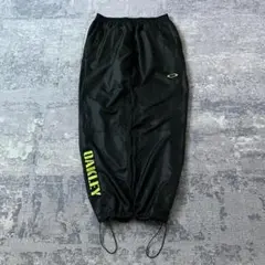 【00S】オークリー トラックパンツ ドローコード テック Y2K 黒 XL