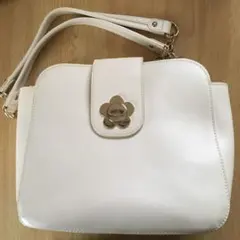 ショルダーバッグ ホワイト マリークワント MARY QUANT 訳あり