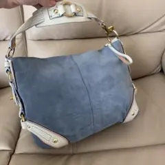 コーチ ワンショルダーバッグ ハンドバッグ ターンロック ツイード 