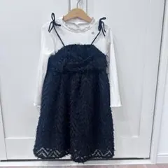 アプレレクール ドッキングフェザーキャミワンピース 120