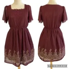 アクシーズファム　クラシカルストライプワンピース