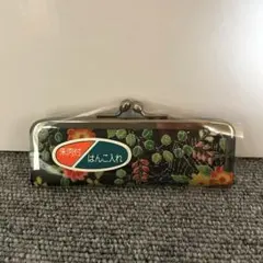 新品未使用　はんこ入れ　朱肉付　がま口