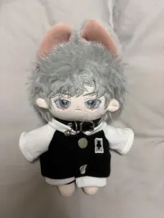 うさ耳グレーの髪ぬいぐるみ20cm