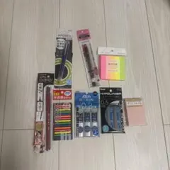 文房具セット シャープペンシル・蛍光ペン・消しゴム