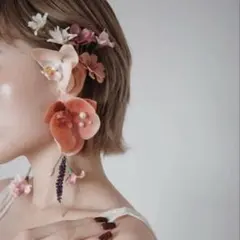 フラワーイヤーカフ イヤーカフ