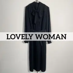 ★日本製 LOVELY WOMAN プリーツ ロングドレスワンピース ゴシック