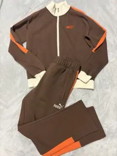 投稿ラストPUMAプーマ セットアップ トラックジャケット 茶ブラウン