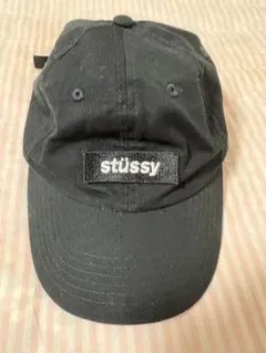 r*z様 stüssy 黒 キャップ ロゴ刺繍