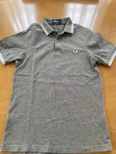 『美品』FRED PERRY スリムフィット ポロシャツ S杢グレー