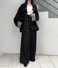 ハイウエスト ワイドデニムパンツのサムネイル