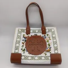 トリーバーチ トートバッグ  白 花柄