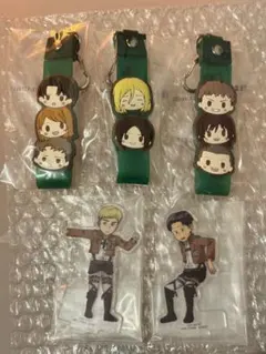 進撃の巨人　一番くじ　ぽこっとちゃーむ　アクリルスタンド