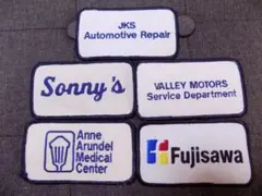 L USA ワークシャツ ワッペン 単品 5枚 ネームワッペン 企業ワッペン