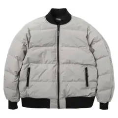MA-1スタイル ダウンジャケット グレー/ブラック リバーシブル