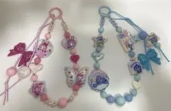 ビーズストラップ ペアセット‪‪❤︎‬