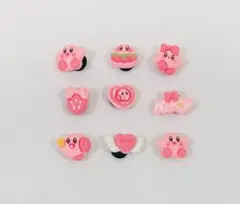 クロックス ジビッツ 9個セット ピンク キャラクター風 シューズアクセサリーのサムネイル
