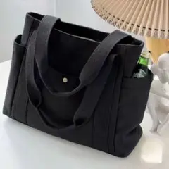 人気モデル ブラックキャンバストートバッグ 値下げセール！
