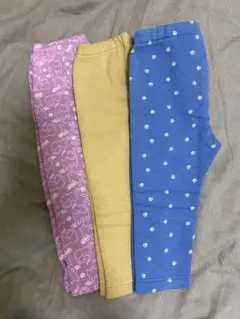 フリースレギンス 3点セット ／10分丈 ユニクロ ベビー