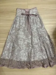 Rirandture レース　パイピング　刺繍　バックリボン　スカートのサムネイル
